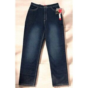 Gloria Vanderbilt Jeans Women’s Sz 10 Dark Wash Straight Leg 100% Cotton NWT